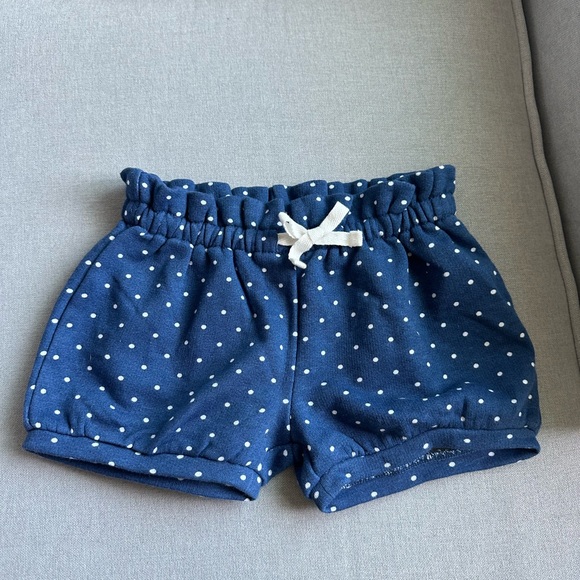 Tucker + Tate baby bubble shorts polka dots navy 18 months NWOT new